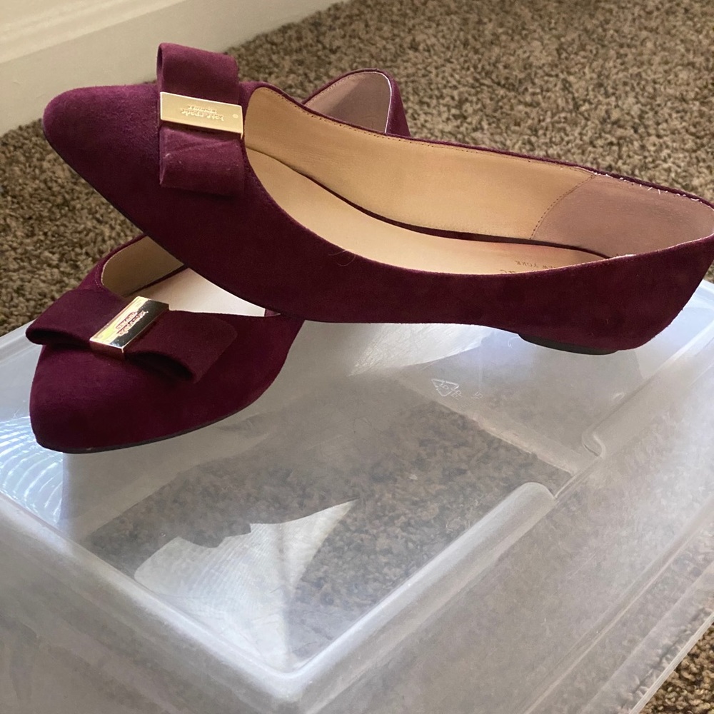 Kate Spade Burgundy Pointed Toe Shoe